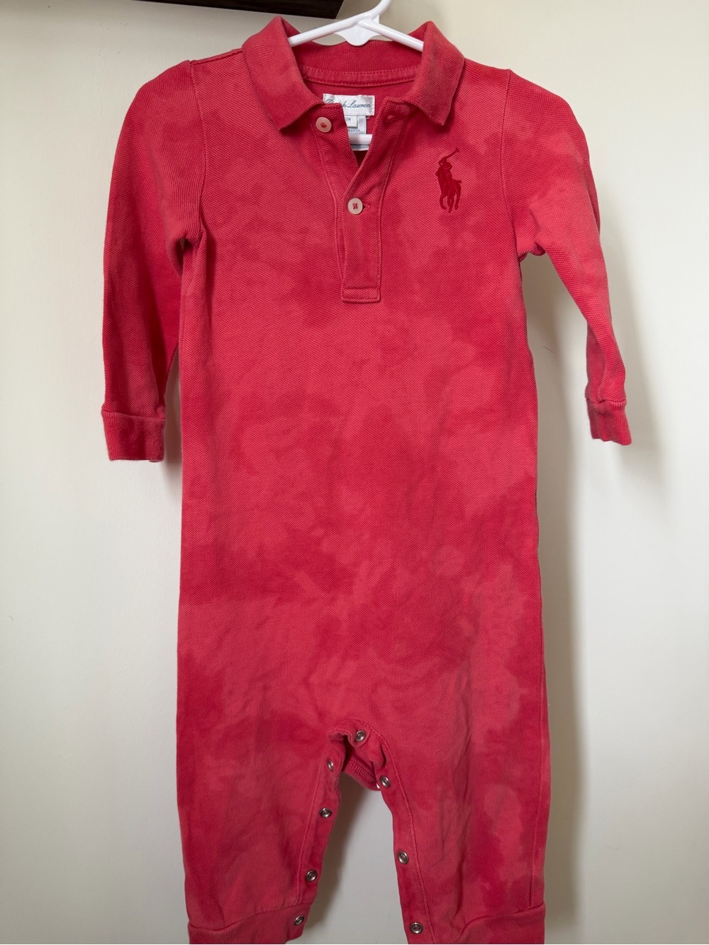 Ralph Lauren baby boy 9-12 months tie-dye long sleeve one-piece